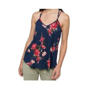 Papermoon Women's Plus Size Floral & Navy Blue Sleeveless Tank Top NWT Size 2X
